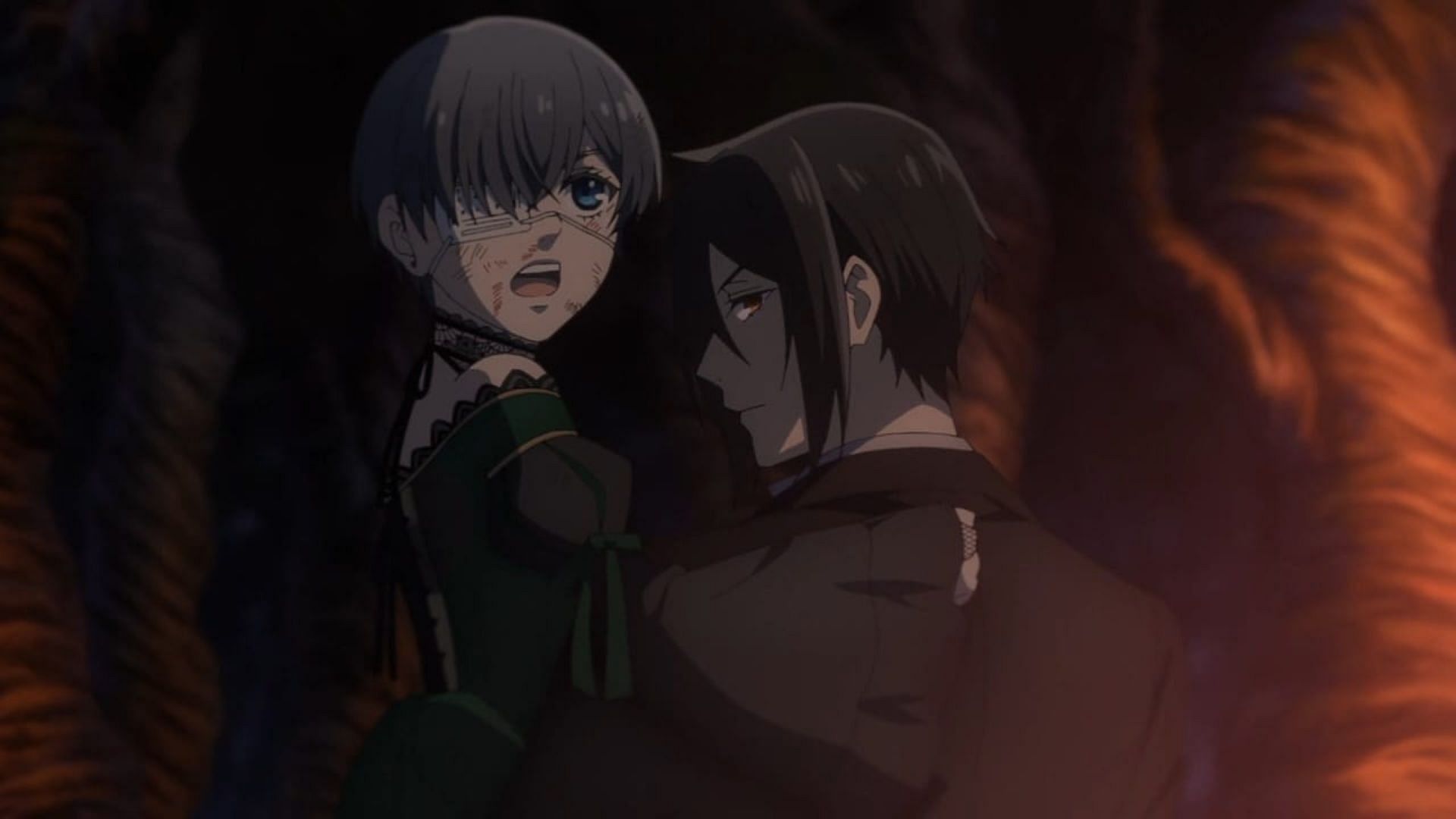 Ciel and Sebastian, as seen in the anime (Image via CloverWorks)